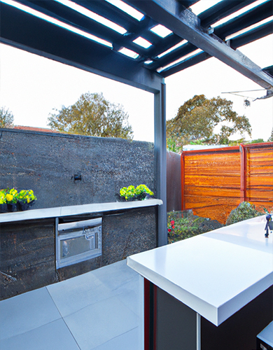 outdoor kitchen