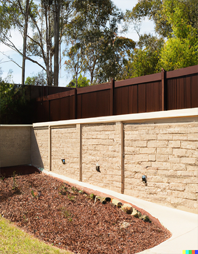 retaining wall install