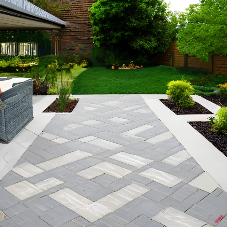 craiyon_151955_Creating_a_Cohesive_Outdoor_Design_with_Pavers